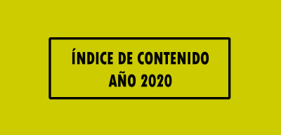 👉 Índice de contenido Año 2020 🔥