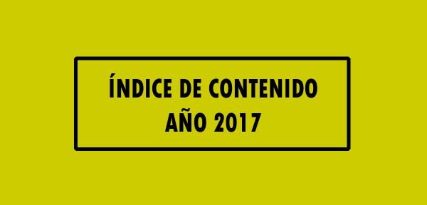 👉 Índice de contenido Año 2017